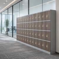 Toppla – Vente directe usine – Casier de rangement moderne à 6 portes pour clubs de golf, casier de bureau, casier extérieur en plastique assemblé, écologique, bleu marine