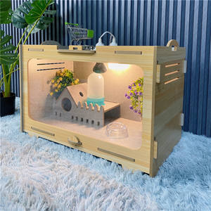 Couveuse d'élevage à motif solide pour caille, <span class=keywords><strong>hamster</strong></span>, hérisson, perroquet, reptile, oiseaux, cages à couvée respirantes - Product Image 5