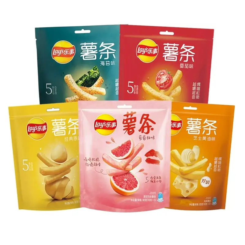 Lays new French fries butter flavor grapefruit flavor fruit and vegetable food exotic snacks