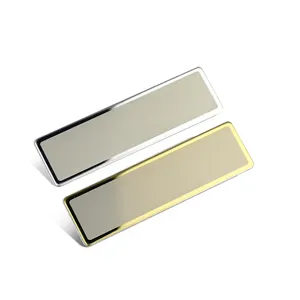 Hot Sale Blank Name Tag Badge Custom Stainless Steel Magnetic Name badge With Pin for Employees