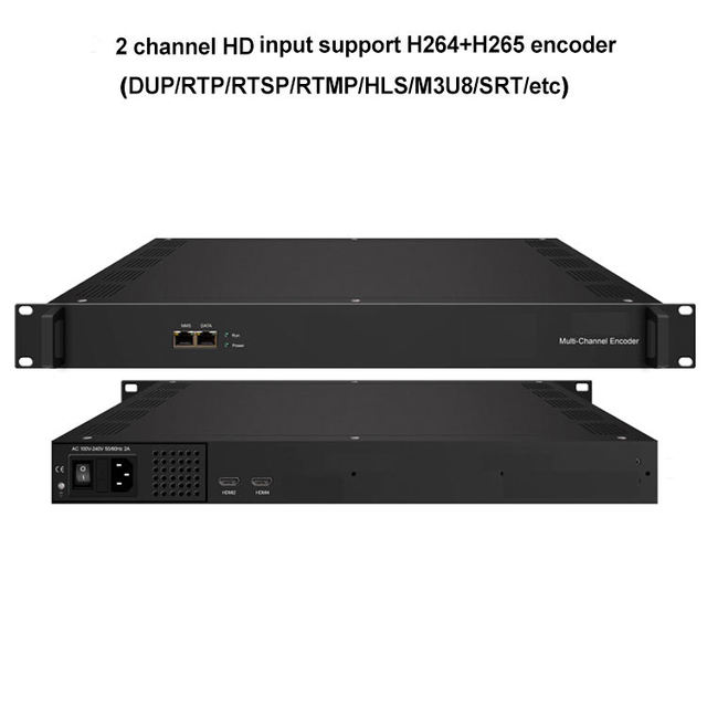KUNUOMAGIC 8-24 Channels H264/H265 CATV Headend for HD IP Live Streaming Video Encoder 5-Year Warranty Rack Mount SRT/HTTP