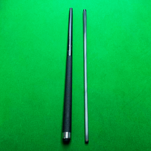 Queue de billard Little Monster haute qualité 58 pouces en fibre de carbone noire 1/2 queue de billard en cuir fendu pointe 12.5mm - Product Image 3