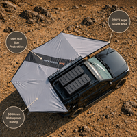Auvent ADA Overland 270 degrés, imperméable, avec éclairage LED, pare-soleil autoportant pour camion, SUV, camping en plein air