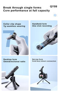 Nuevo Micrófono QY99 con Clip Metálico para Cuello, Cableado, con Conector Tipo C, de Mano y de Escritorio, con Cambio Libre - Product Image 6