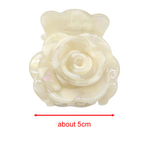 กิ๊บติดผมอะซิเตทลายดอกไม้สไตล์เกาหลี น่ารัก สดใส หวานละมุน ดีไซน์หรูหรา เข้าได้กับทุกชุด สวยงามประณีต - Product Image 6