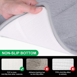 Tappetino da <span class=keywords><strong>Bagno</strong></span> <span class=keywords><strong>Moderno</strong></span> in Tinta Unita, Super Assorbente e Antiscivolo, Morbido <span class=keywords><strong>Tappeto</strong></span> in Memory Foam <span class=keywords><strong>per</strong></span> Camera da Letto e <span class=keywords><strong>Bagno</strong></span> - Product Image 3