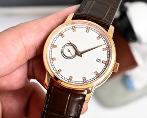 Reloj Clásico, Popular y Moderno, Multifuncional, con Caja de Acero Inoxidable, Correa de Cuero Genuino, Unisex, de Lujo - Product Image 6