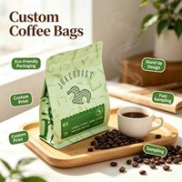Sachet Doypack Durable de Qualité Alimentaire pour Café et Jus, avec Fermeture Éclair, Anti-Humidité, pour Importateurs et Grossistes