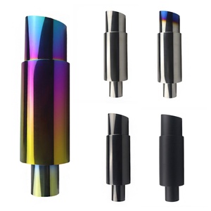 Car Modification Straight Exhaust Pipe Stainless Steel Exhaust <b>Drum</b> Modification Accessories Rear - Product Image 3