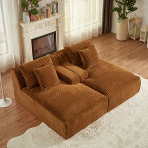 Canapé-lit double moderne et compressible, idéal pour salon, chambre, hôtel, villa, lecture intérieure - Product Image 4