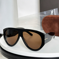 Nouvelles lunettes de soleil aviateur à double pont, monture carrée intégrale, dégradé doré, grande monture, style tendance européen et américain, protection UV400