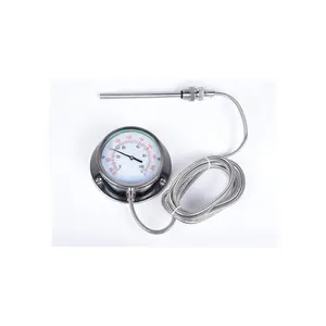 Thermometer High Accuracy Stainless Steel Manometer Pressure Gauge Magnetic Hydraulic