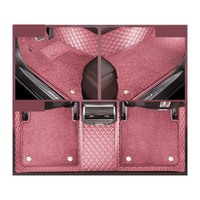Tapis de sol de voiture sur mesure, double couche, en cuir PU, pour BMW Série 5, Audi A4 A6L, Magotan, Accord, Camry