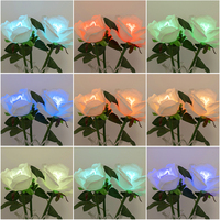 Lampe de table moderne élégante avec lumière LED en forme de fleur pour veilleuses, nouvelles lampes de table modernes, changement de couleur, deux modes de gradation
