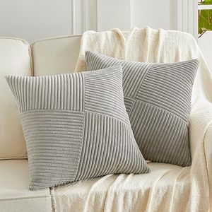 Moderner Windmühlen-Kreuz-<span class=keywords><strong>Patchwork</strong></span>-Kissenbezug, quadratischer Kissenbezug aus massivem Polyester-Cord - Product Image 5