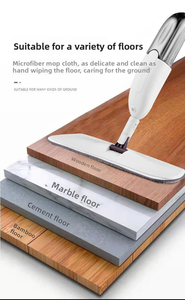 Serpillère microfibre en acier pour nettoyage humide et sec, essorage coulissant, taux de déshydratation 80-90%, pulvérisation d'eau pour sols domestiques - Offre Spéciale - Product Image 6