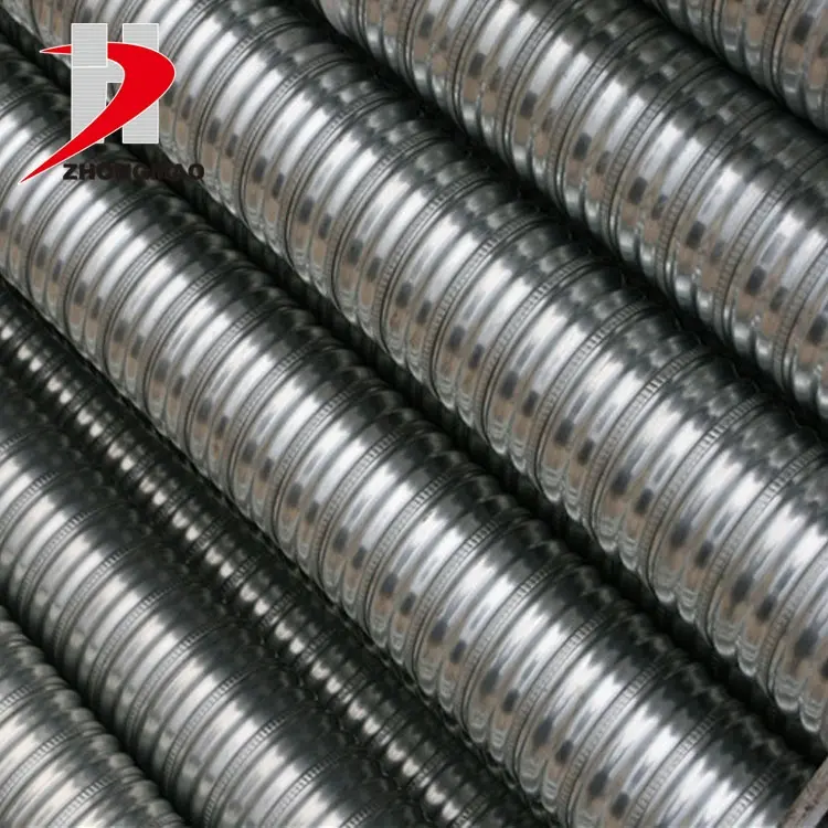 Metal galvanizli oluklu kanalları yapı malzemesi