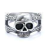 Wasserdichter Edelstahl <span class=keywords><strong>Vintage</strong></span> Gothic-Stil Ring Naturstein-Material Rostfrei Modeschmuck auf Lager für Großhandel - Product Image 3