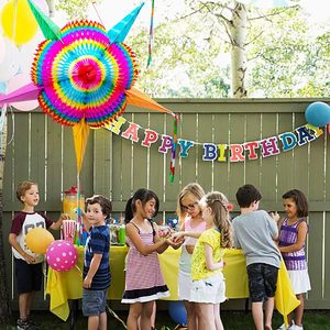 Piñata pliable artisanale de grande taille pour fête d'anniversaire, piñata mexicaine pour enfants, piñata étoile pour fête - Product Image 2