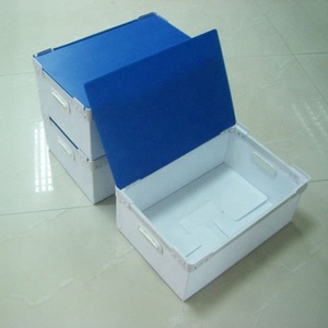 OEM Recycled folding correx plastic moving box/corfluted turnovers box for warehouse