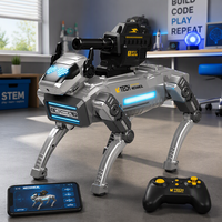 Robot chien mécanique IA télécommandé, jouet animal intelligent avec caméra 8K, fonction pulvérisation d'eau, interaction via application pour enfants