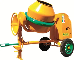 concrete mixer towable cement 360lt - 2 bags - mixer manual loading high quality Italian manufactured for construction