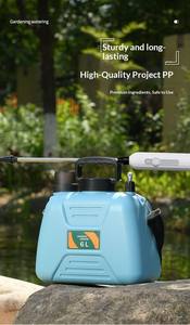 Pulvérisateur automatique carré vert 6L en PE, étanche, avec pompe réglable 2 vitesses, <span class=keywords><strong>batterie</strong></span> au lithium, portable pour pesticides et arrosage - Product Image 4