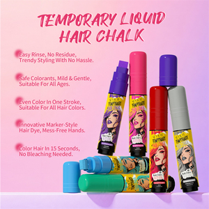 SEVICH Penna Colorante Temporanea per <span class=keywords><strong>Capelli</strong></span>, 6 Colori alla Moda, Formula Sicura, Facile da Risciacquare, Gesso Colorante Liquido - Product Image 2