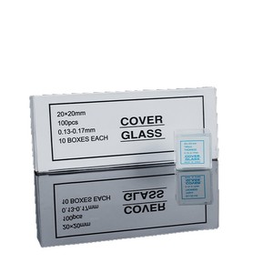 Hui En Cover Glass 20x20mm 100pcs Thickness 0.13-0.17mm For <b>Microscope</b> Slides - Product Image 4