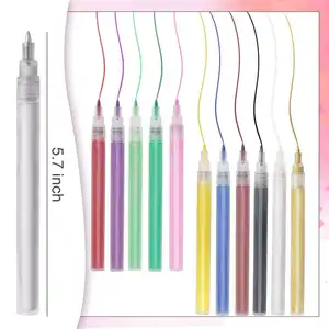 Waterproof Nail Art Graffiti Drawing Pen Quick Dry Nail Liner Pen For Dot Painting DIY Flower Abstract Thin Line French Manic