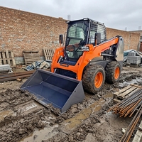 Chargeuse sur pneus Antspower CXSL-800 avec cabine fermée et capacité de charge nominale de 800 kg pour travaux de construction