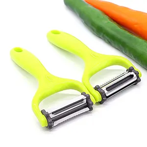 Three in one rotary stainless steel kitchen gadgets potato vegetable apple peeler slicer cutter