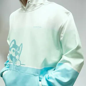 Precio al por mayor Anti-Shrink transpirable pulóver Streetwear logotipo personalizado impresión hombres sudaderas con capucha