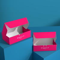 Boîtes en carton rondes pour gaufres, présentoirs de mariage, emballages à emporter pour gaufres bulles, vente en gros