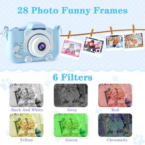 2024 nouveautés enfants caméra pour enfants 1080p HD Mini caméra vidéo numérique enfants cadeaux jouets - Product Image 4