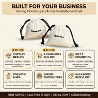 Pochette en toile de coton personnalisée avec cordon de serrage, sac cadeau pour bijoux, impression de logo, OEM ODM, directement de l'usine
