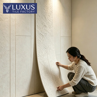 Seri Ubin Porselen Lunak Fleksibel Ultrathin 3mm, Dapat Dibengkokkan, Modern Minimalis, Matte Firebrick, Ubin Eksterior Interior/Eksterior