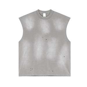 Débardeur Streetwear américain vintage 2025 été dégradé coupe rétro haut - Product Image 1