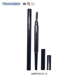 Custom <b>Color</b> Cosmetic Plastic Packaging Empty Eyebrow <b>Pencil</b> Tube Double Head Eyebrow <b>Pencil</b> With Brush - Product Image 1