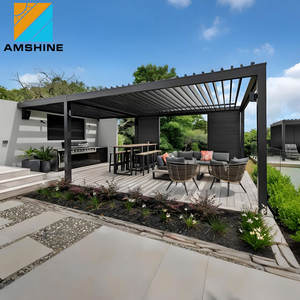 ศาลาพักผ่อนแบบมีมอเตอร์ โครงอะลูมิเนียม <span class=keywords><strong>หลังคา</strong></span>เทอเรซปรับแต่งได้ ศาลาอะลูมิเนียมกลางแจ้งสำหรับพื้นที่<span class=keywords><strong>นั่งเล่น</strong></span>ในสวนบ้านพักอาศัย - Product Image 3