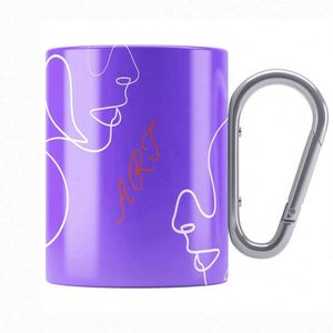 Taza de Café de Viaje de Acero Inoxidable para Exteriores con Asa de Mosquetón - Product Image 3