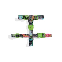 Harnais pour animaux de compagnie en forme de H avec sangles réglables pour chiens de taille moyenne, design multicolore