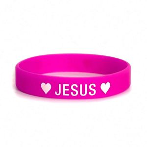 Pulseras de Silicona con Diseño de Jesús, Modernas y Novedosas, Pulseras Religiosas Promocionales de Goma con Diseño Impreso - Product Image 3