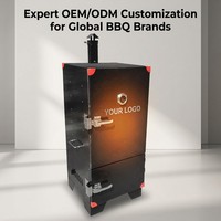 Parrilla vertical de gas de carbón eléctrico OEM personalizada Offset Lang Best Smoker Oven Grill Pit