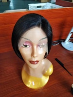 Perruque brésilienne courte, coupe Pixie, bouclée, devant en dentelle, pour femmes noires, cheveux humains, boucles, fermeture, perruque, t-part, perruques Pixie, vente en gros