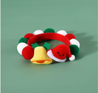 Collier de Noël personnalisé pour chiens et chats, doux et confortable, en polyester, décorations de style dessin animé classique pour la saison des fêtes