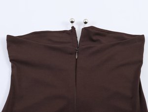 TAOP&ZA Robe Midi Élégante et Ajustée sans Bretelles avec Volants Plissés Printemps/Été 2026 Style Européen et Américain 4770303 - Product Image 5