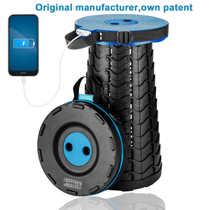 Rugged Modern Retractable Folding Portable Apartment <strong>Bedroom</strong> <strong>Stool</strong> with Mobile Power Supply - Product Image 4