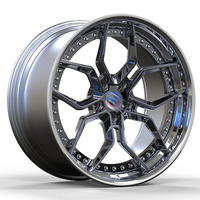 Nouvelles jantes en alliage forgées Antron personnalisées 5x114.3/120/112 6x139.7 5x130 5x127 Sport Argent Cinq branches Hr Vossen pour Mercedes AMG