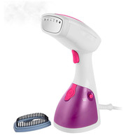 Vapeur de vêtement portable électrique portable 18 min de vapeur continue puissant anti-rides et anti-peluches avec brosse en tissu